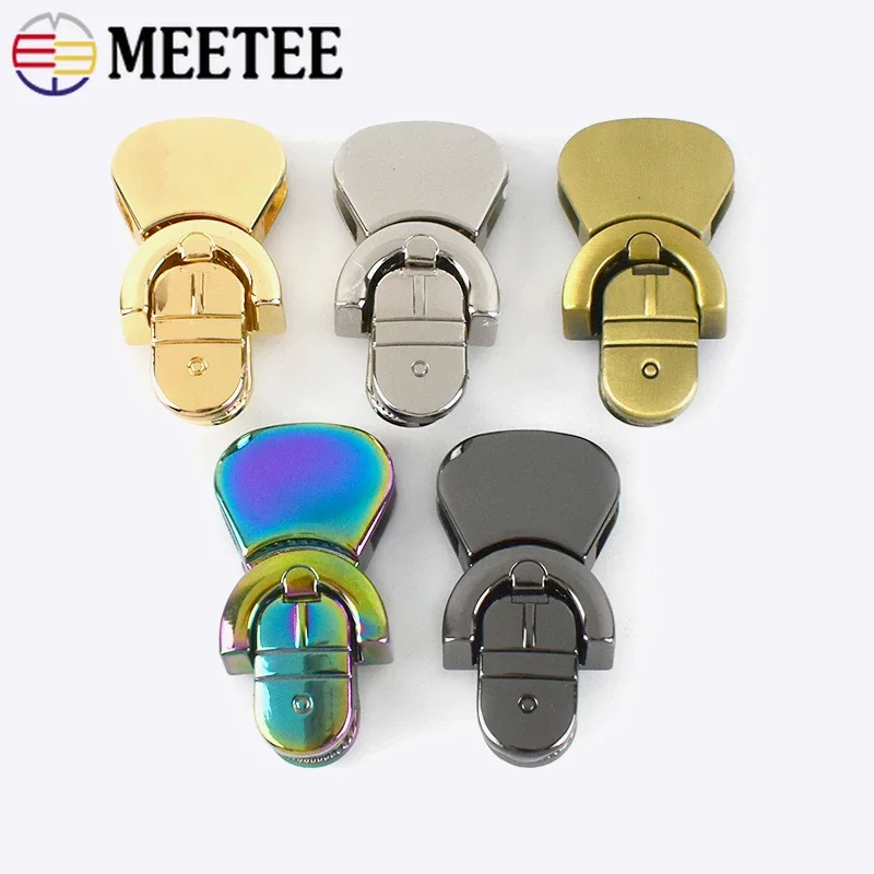 

2/5/10Pcs Handbag Mortise Lock Bag Buckle Fashion Twist Turn Locks Snap Closure Clasp DIY Replacement Purse Clamp Accessory