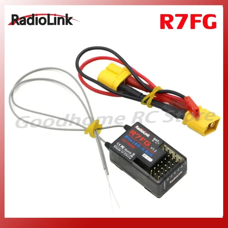 Radiolink R7Fg 2.4Ghz 7Ch Dual Antenna Reciever Versione Giroscopica Integrata Ad Alta Tensione Per Radioinchiostri Rc6Gs Trasmettitore Rc