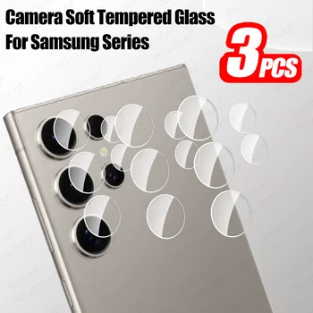 Set di 3 Protezioni per Lenti in Vetro per Samsung Galaxy S26 Ultra, S25 Plus Edge 5G, S25Ultra, A55, A35, Z Fold 6, Fold8, 8 Ultra, Flip 7