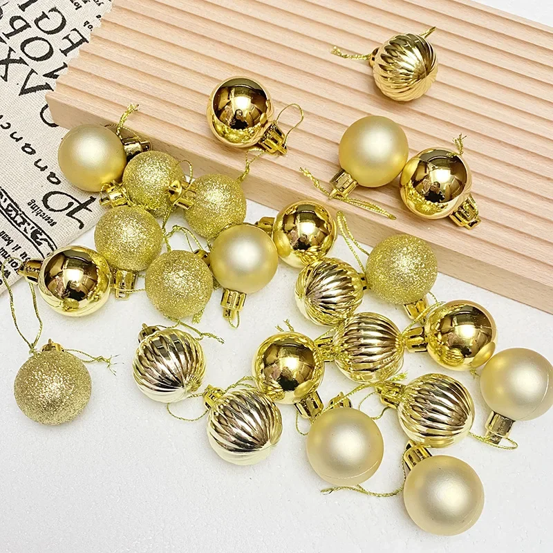 

24PCS Christmas Balls 30mm Christmas Xmas Tree Ball Bauble Hanging Home Party Ornament Decor 24PCS Christmas Decoration 2024