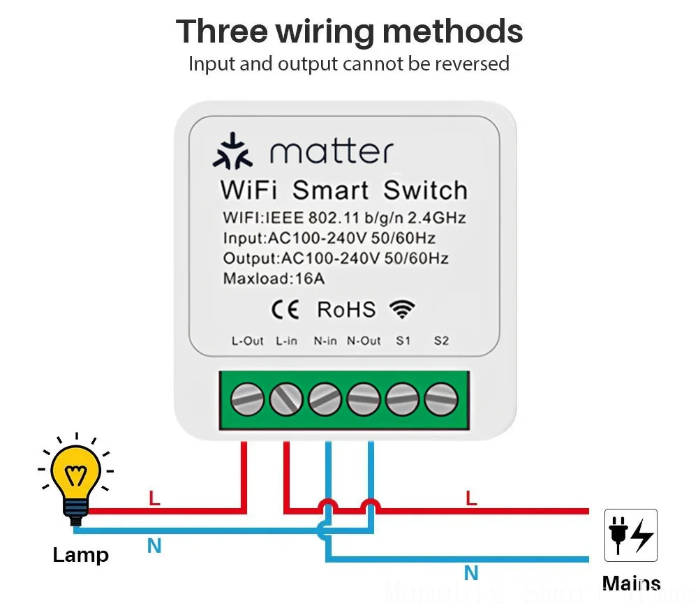 Smart Matter Switch Module 16A eWelink WiFi Switch Intelligent Mini Relay Breake