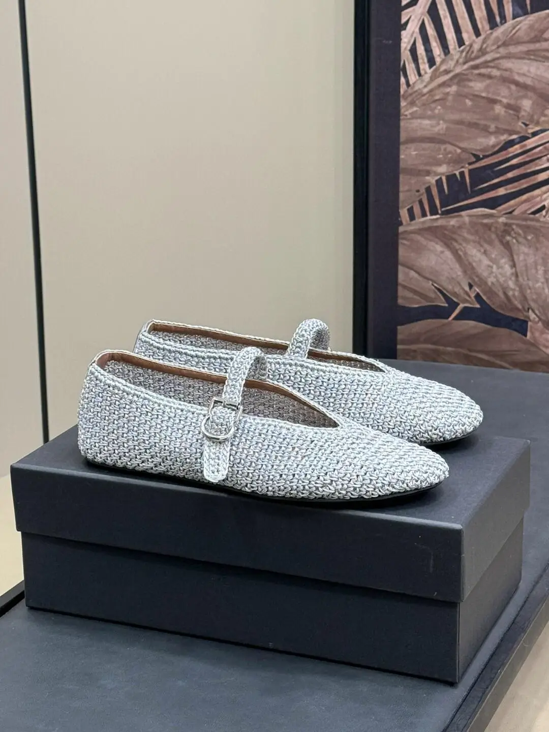 Knitted Hollow Out Flats Mary Janes Shoes Women Spring Summer Breathable Elegant Ballet Shoes Ladies buckle strap Loafers 2025