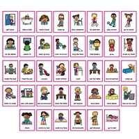 Kids Montessori English Words Learning Cards Educational Toys Scheduling Cognitive Games Gifts for Children Learning Toys 2