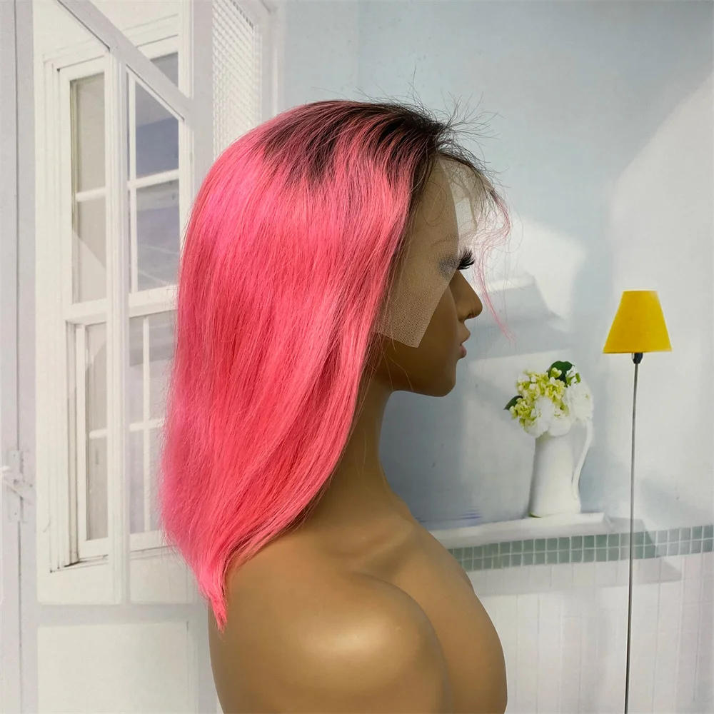 1b-pink-bob-wig-straight-13×4-lace-front-human-hair-wigs-for-women-short-bob-transparent-lace-wig-bleached-knots-pre-plucked