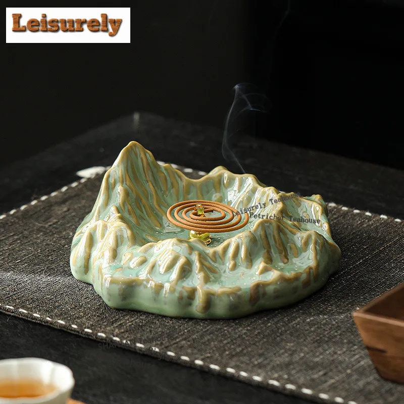 Wanli Mountains And Rivers Starry Sky Ashtray Traditional Smoking Steamers Ash Tray Weed Smoking Teaset Gift Accessories Craft