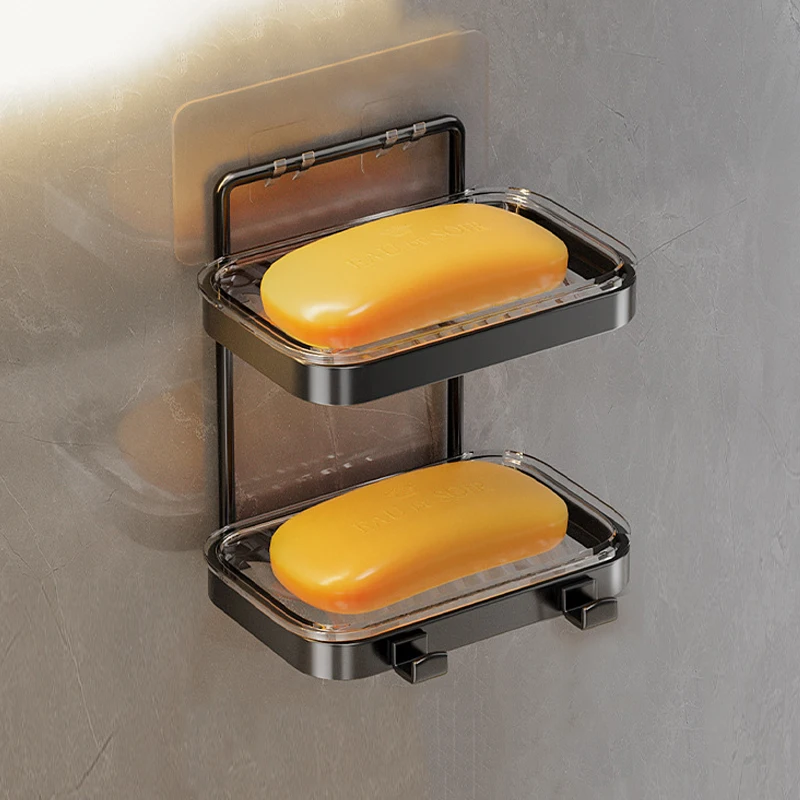 Bathroom Wall Mounted Aluminum Alloy Soap Sponge Holder Storage Organizer soap holder