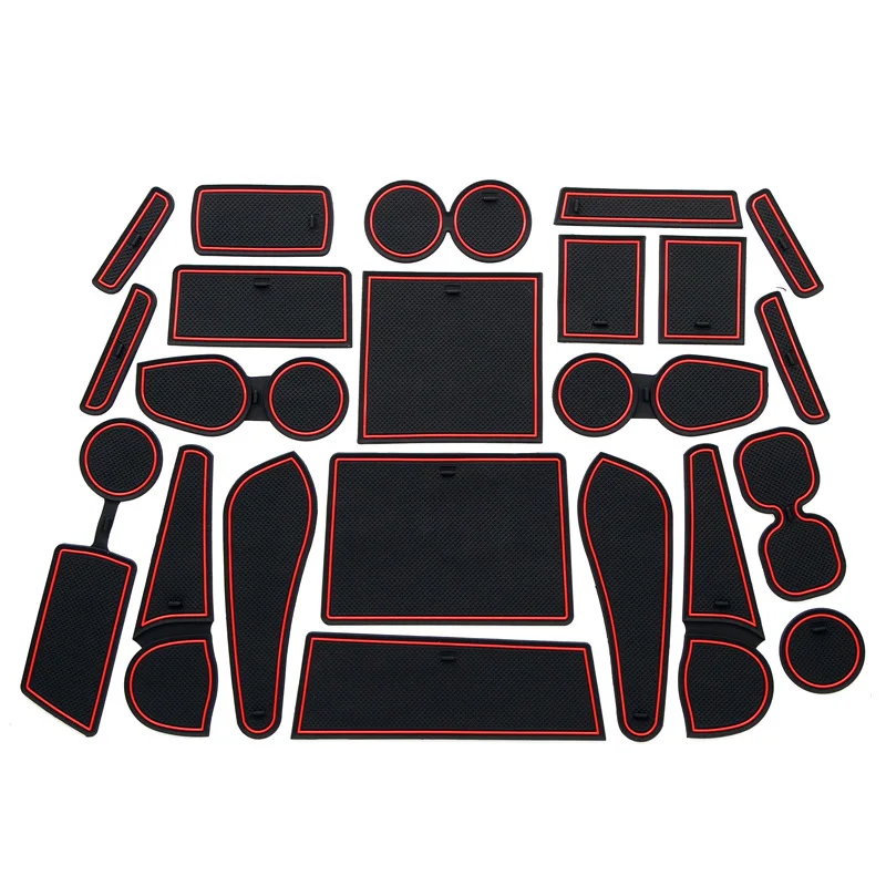 

Anti-Slip Gate Slot Mat For Isuzu D-Max MU-X 2012~2019 MUX DMAX Non-slip Door Groove Pad Rubber Coaster Car Interior Accessories