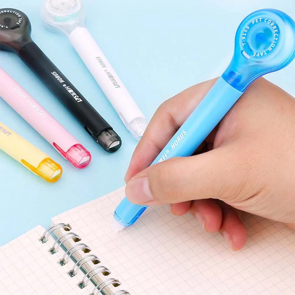 Correction Tape Kawaii Correction Creative Pen Shape Correction Tape Cute Colorful Corrector Tape Error Tools Stationery 5mm*6m