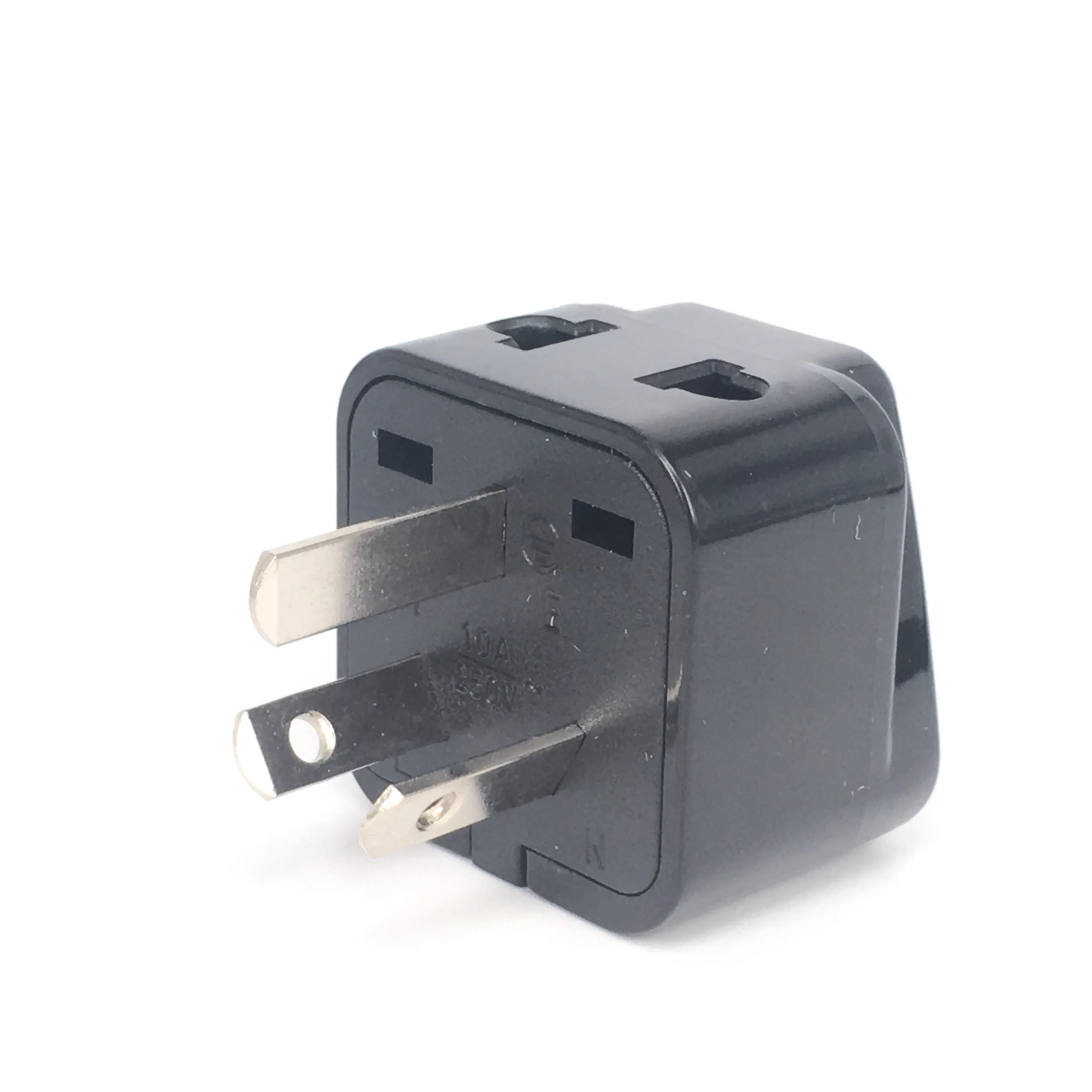 Universal 2-in-1 Travel Adapter for Australia and New Zealand - Grounded Type I Plug Socket