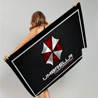 Horror Movie Umbrella Corporation Microfiber Blanket Quick Drying Oversized Printing Super Absorbent Pool Towel Blanket 2