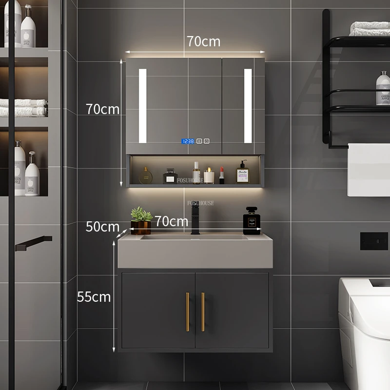 Smart Wooden Bathroom Cabinets Bathroom Furniture Simple Modern