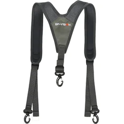 Y-Shaped Adjustable Heavy-Duty Electrician Tool Suspenders (Grey)