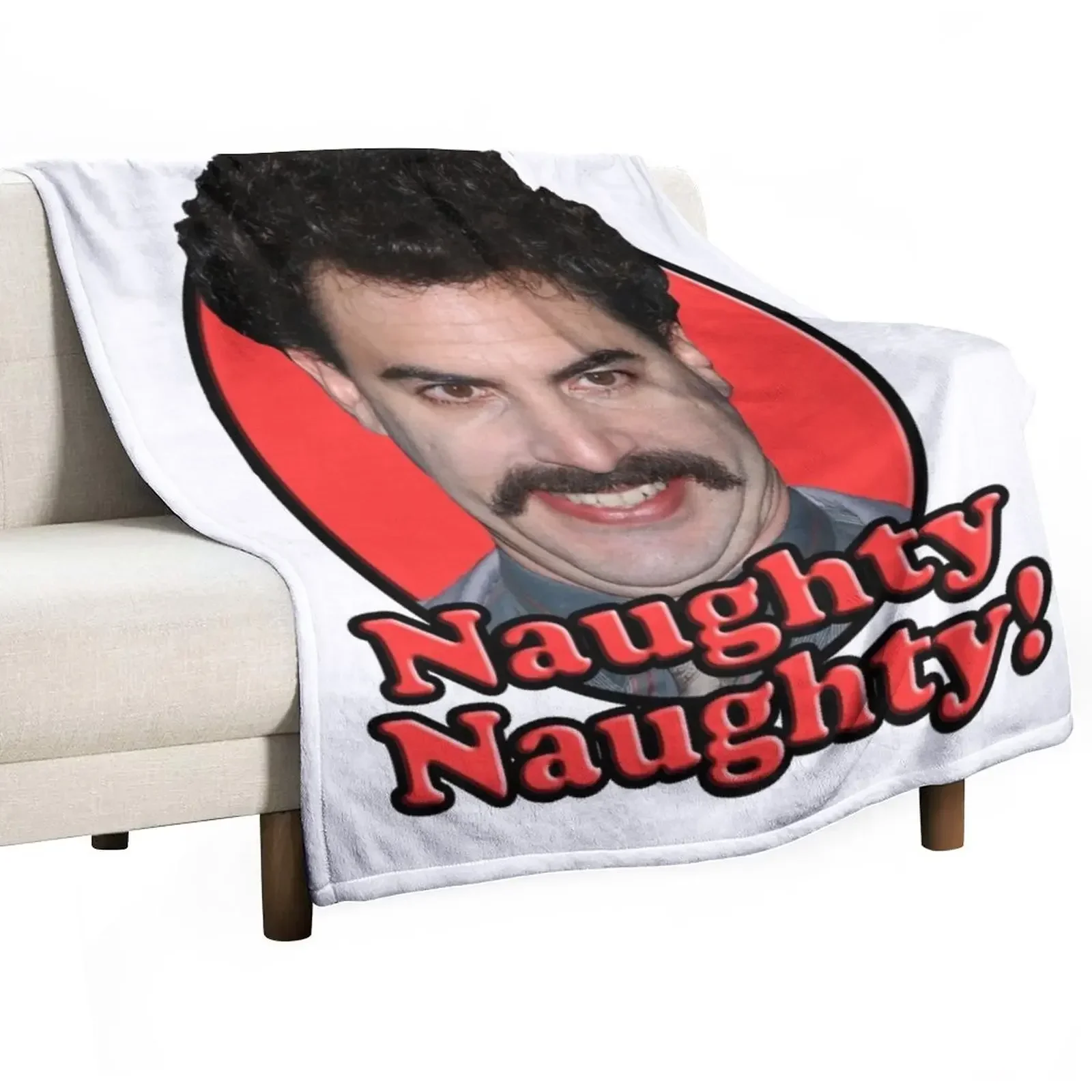 Borat, Coperta Naughty Naughty Fluffys Grandi Coperte Di Flanella Morbida E Sottile