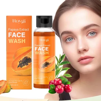 Papaya Face Wash Oil Control Gentle Cleanser Not Tight Moisturizing Hydrating Skin Rejuvenation Clean Pore Brightening Face Wash