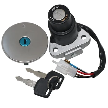 Motorcycle Fuel Gas Ignition Switch Lock With Key Kit For Yamaha FZR250 1987-1988 FZR400 1988 1989 1990 FZR600 1989-1993