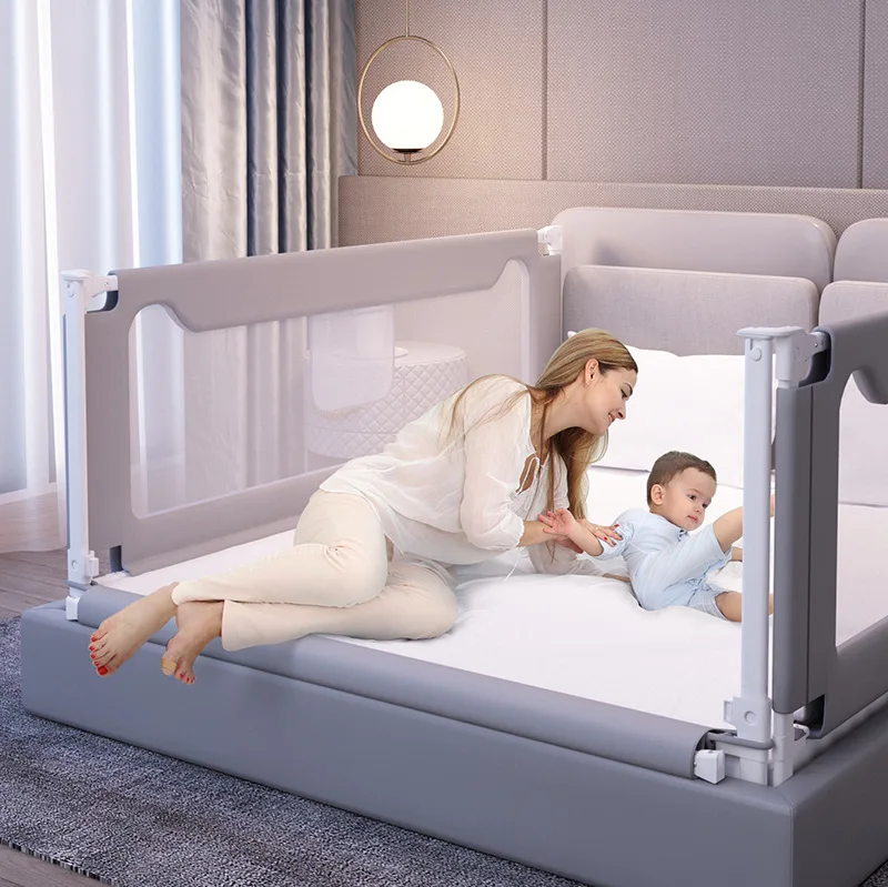 120cm Baby Bed Safety Guardrail Bed Barrier for Protection Bumpers for Children Fence Kids Anti-Fall Rail 1pcs (47.2inch)