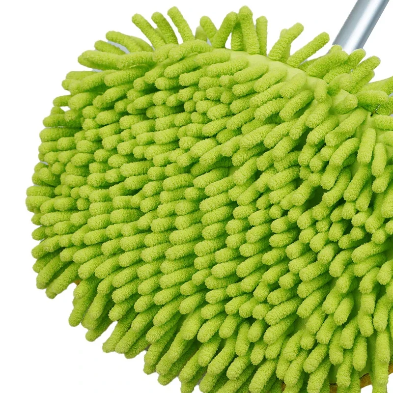 Telescoping Car Cleaning Brush - 2-in-1 Wash Duster with Chenille Mop