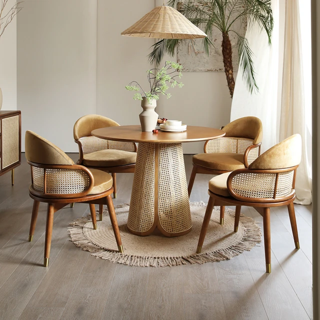 woven dining room chairs