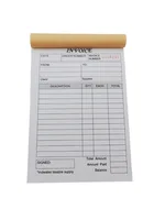 1pc (30 Sets) Handheld 3-Part Carbonless Invoice Book with Yellow & Pink Copies Work Orders Invoice Book for Small Business 1