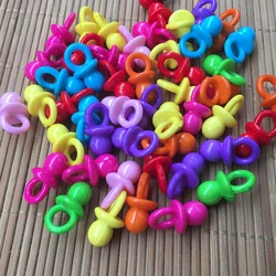Charming Set of 20 Pink & Blue Mini Transparent Pacifiers for Baby Shower Decorations and DIY Crafts (8)