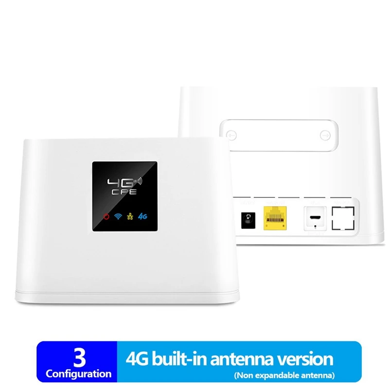 휴대용 4G 무선 라우터, 내장 SIM 카드 슬롯, 지지대 최대 20 사용자, 2Xantenna, 150Mbps