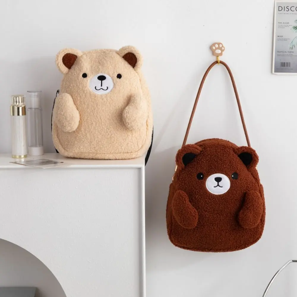 Casual Tote Bags Panda Panda Shoulder Bag Sweet Trendy Plush Rabbit Handbag INS Large Capacity Student Schoolbag Travel/Outdoor