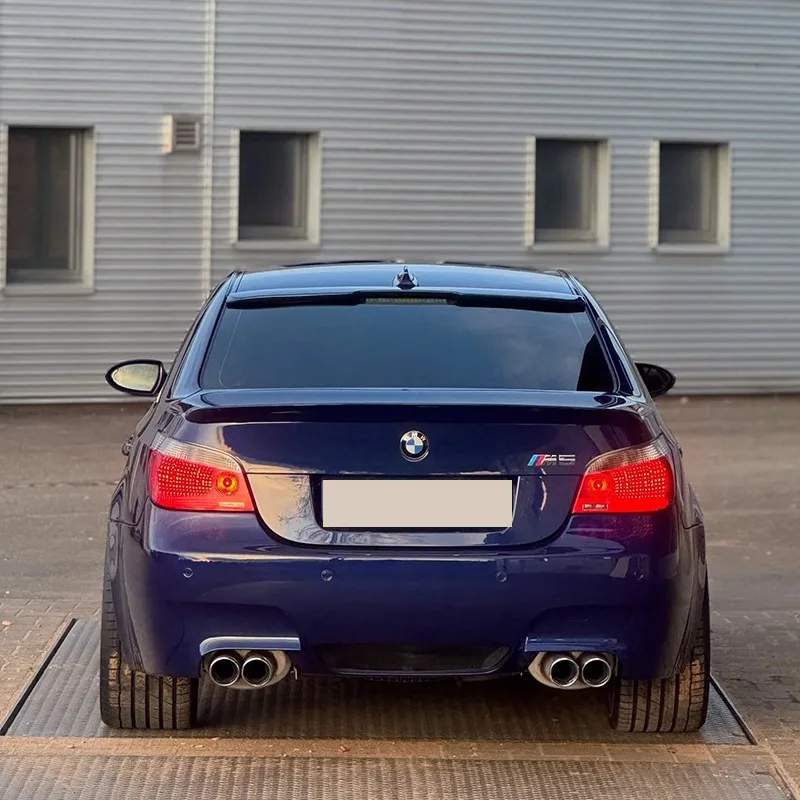 Tappo spoiler posteriore per auto nero lucido per BMW E60 520i 530i 535i 540i 550i M5 2004-2010 PSM Baule posteriore Spoiler per tetto posteriore Ala Tuning - immagine 3