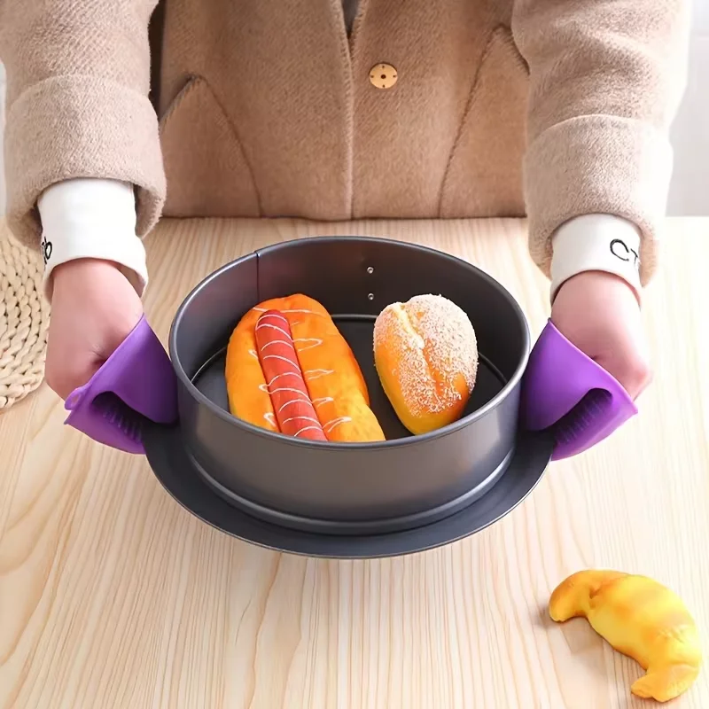 Silicone Mini Oven Insulated Hand Grip Anti scald Gloves Microwave Gloves Gripping Thick Oven Kitchen Cooking Tools Silicone Oven Mitts Kitchen Gloves Silicone Oven Gloves