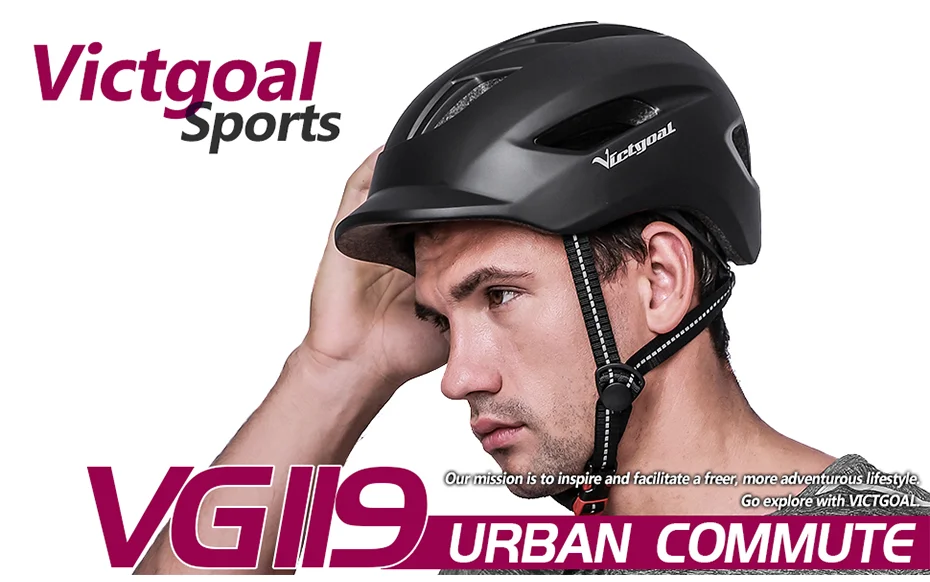 Description Picture 2 of itemVICTGOAL Urban Commuter Road Bike Helmet Men's Women's Electric Bicycle Helmet Scooter MTB Racing Cycling Riding Safety Helmets