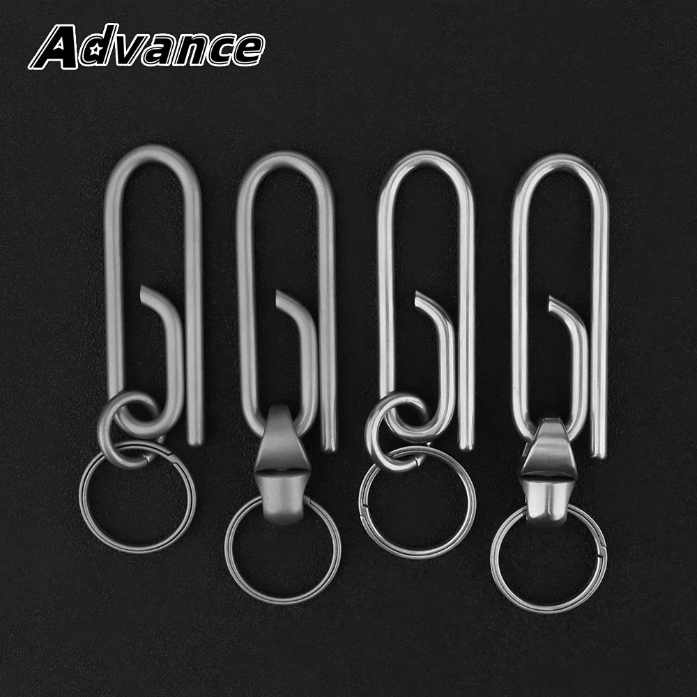 Multiple Styles Titanium Alloy Keyring Belt Buckle Outdoor Tool EDC