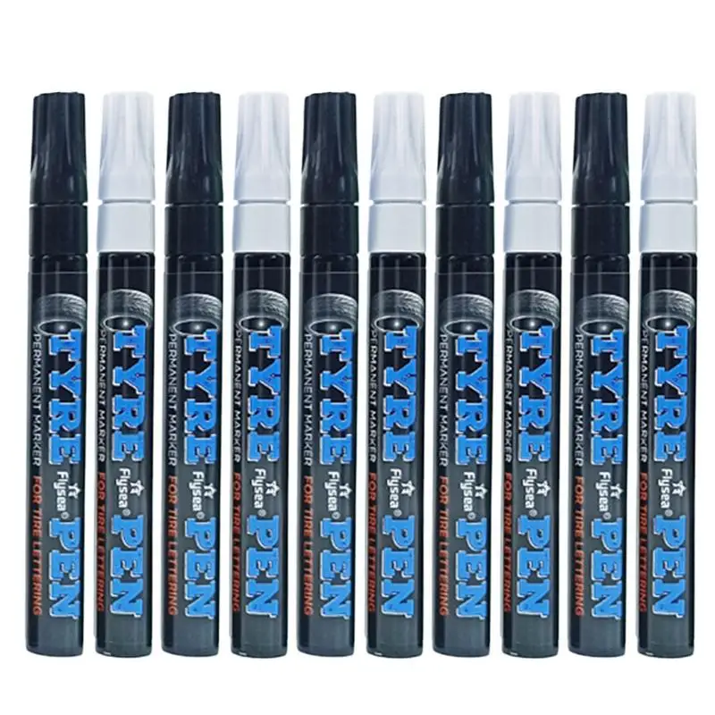 

Waterproof Car Tyre Tire Paint Pen Permanent Marker For Car Bike Motor Tires Chalk Marker Pens For Cars Car Scratch Remove Pen 5