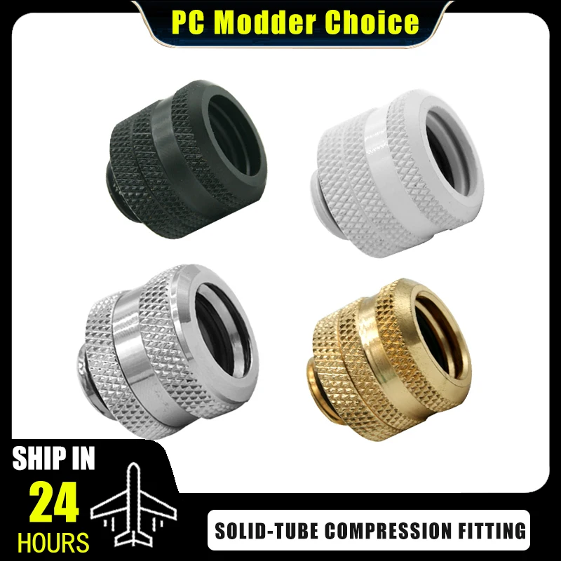 Racor De Tubo De Refrigeración Por Agua Para Pc FREEZEMOD PC Tubo De Refrigeracion Por Agua G1 4 Para Tubos Duros De 14 Mm De Diametro Exterior Blanco