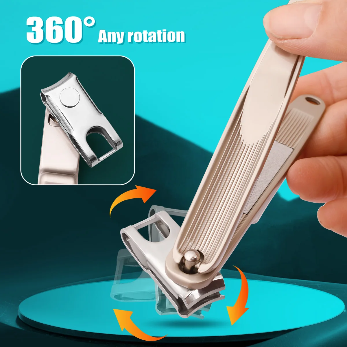 1PCS G36 PRO nail clippers high quality stainless steel nail clippers anti-splitting rotary type convenient quick sharp nail cli 3