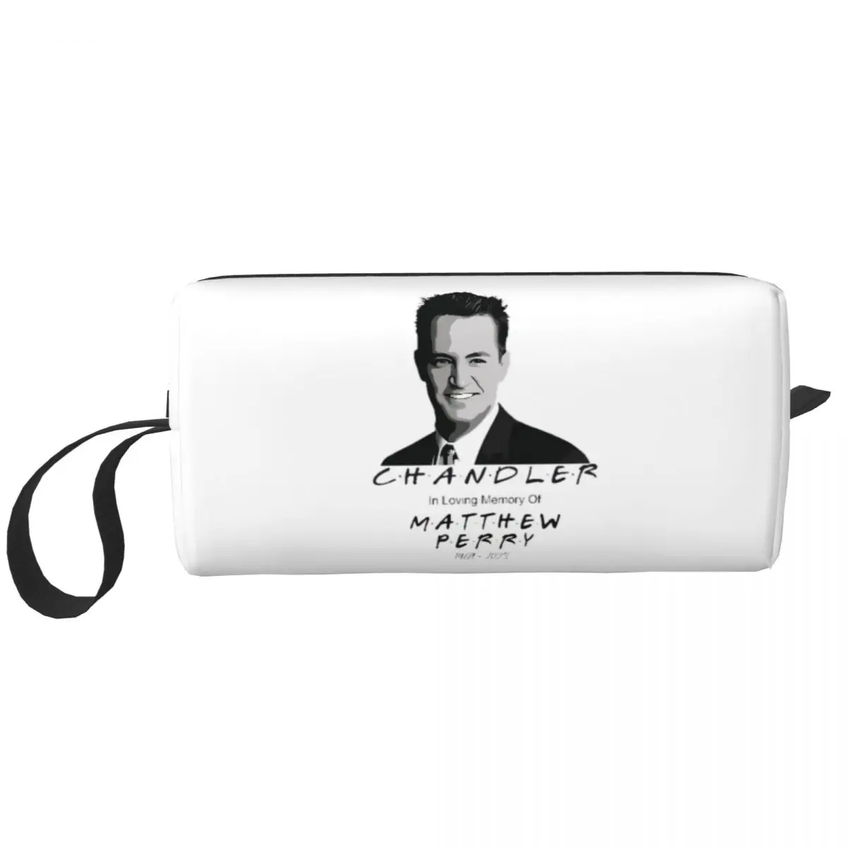 

Косметичка Chandler Bing с Мэтью Перри, женская косметичка, дорожная сумка на молнии для туалетных принадлежностей, органайзер, сумка для хранения