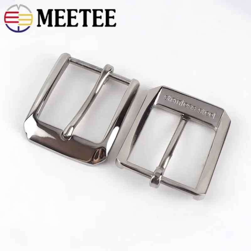 헤비 듀티 40mm 스테인레스 스틸 버클 남성 여성 벨트 핀 버클 청바지 장식 걸쇠 교체 DIY 가죽 공예 액세서리