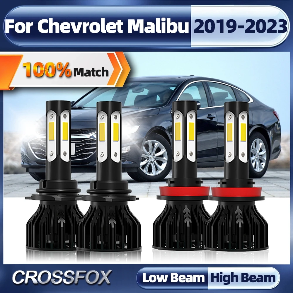 

40000LM Car Headlight Bulbs H11 9005 HB3 LED Headlamps Kit Auto LED Lamps For Chevrolet Malibu 2019 2020 2021 2022 2023