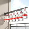 Clothes Drying Rack, Aluminum Alloy Folding Drying Rack, Wall-mounted Collapsible Drying Rack, Space Saver Clothes dryer 5