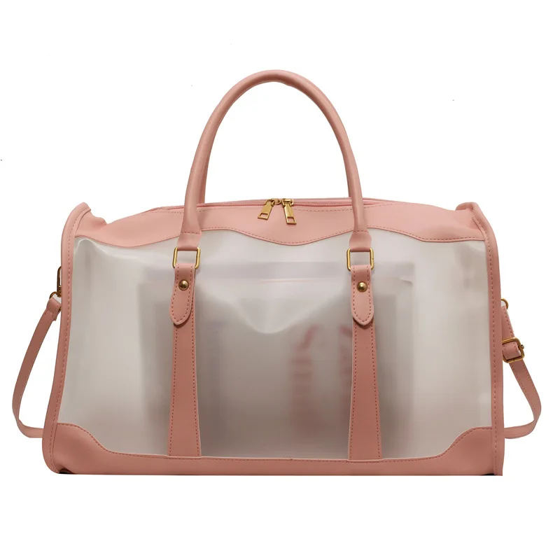 2024 New Capacity Transparent Women Trendy Women's Fashion One Shoulder Handbag Summer Crossbody Travel Women Travel Bags Bag