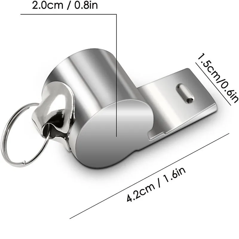 5 Packs Stainless Steel Whistle Loud Metal Whistles Lanyard Professional Referees Whistle Coaches Lifeguards Survival Sport survival whistle soccer whistle sport whistle metal whistle sports whistle horror scream whistle