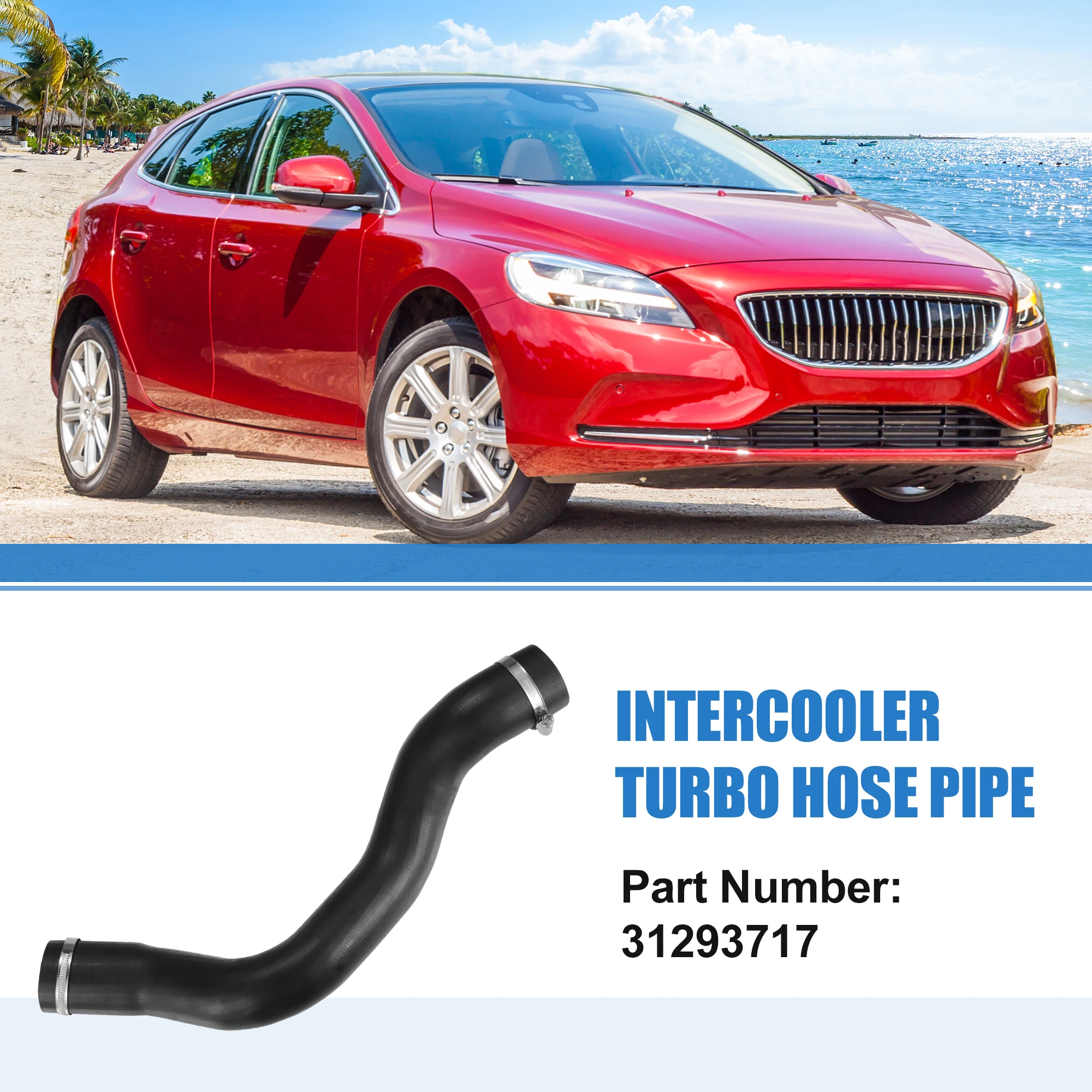 Manicotto Intercooler Per Volvo V40 D2 1.6 - Ricambio Compatibile 31293717 - Foto 2