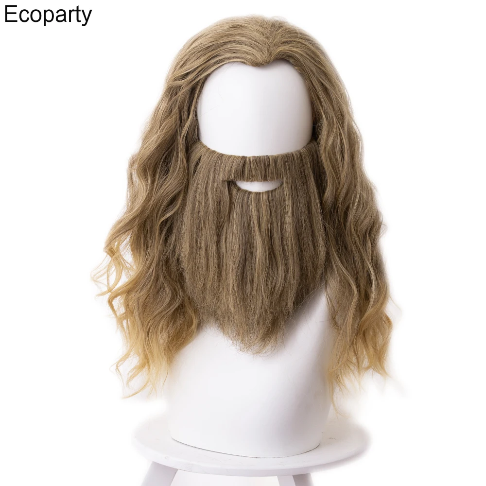 Popular Movies Super Hero Loki Thor Cos Bearded and Wigs Thor Cosplay Beard Wig Hair Halloween Canrival Party Headgear Props