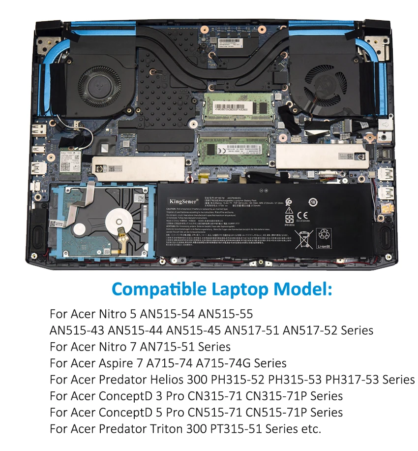 Nitro 5 AN515-54 AN515-55 AN517-51 7 AN715-51