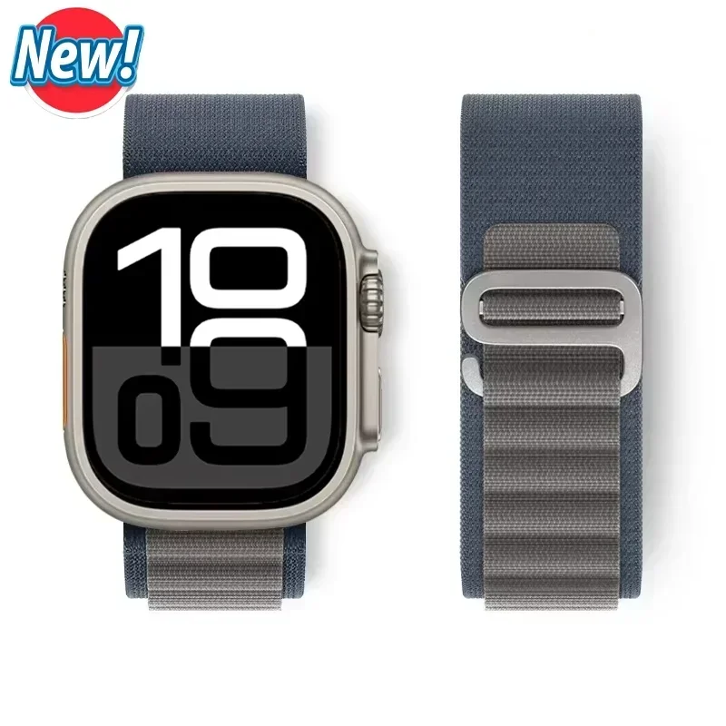 Alpine Loop für Apple Watch Ultra 2 Band 49 mm 46 mm 45 mm 44 mm 40 41 mm 42 mm Armband Correa iWatch Serie 10 SE 9 8 7 6 5 4 Armbänder – Detail 19