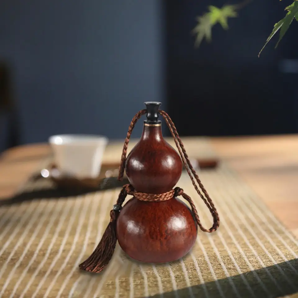 Gourde Naturelle En Calebasse - Portable, Pour Eau Ou Vin, Cadeau D'anniversaire, Neuve