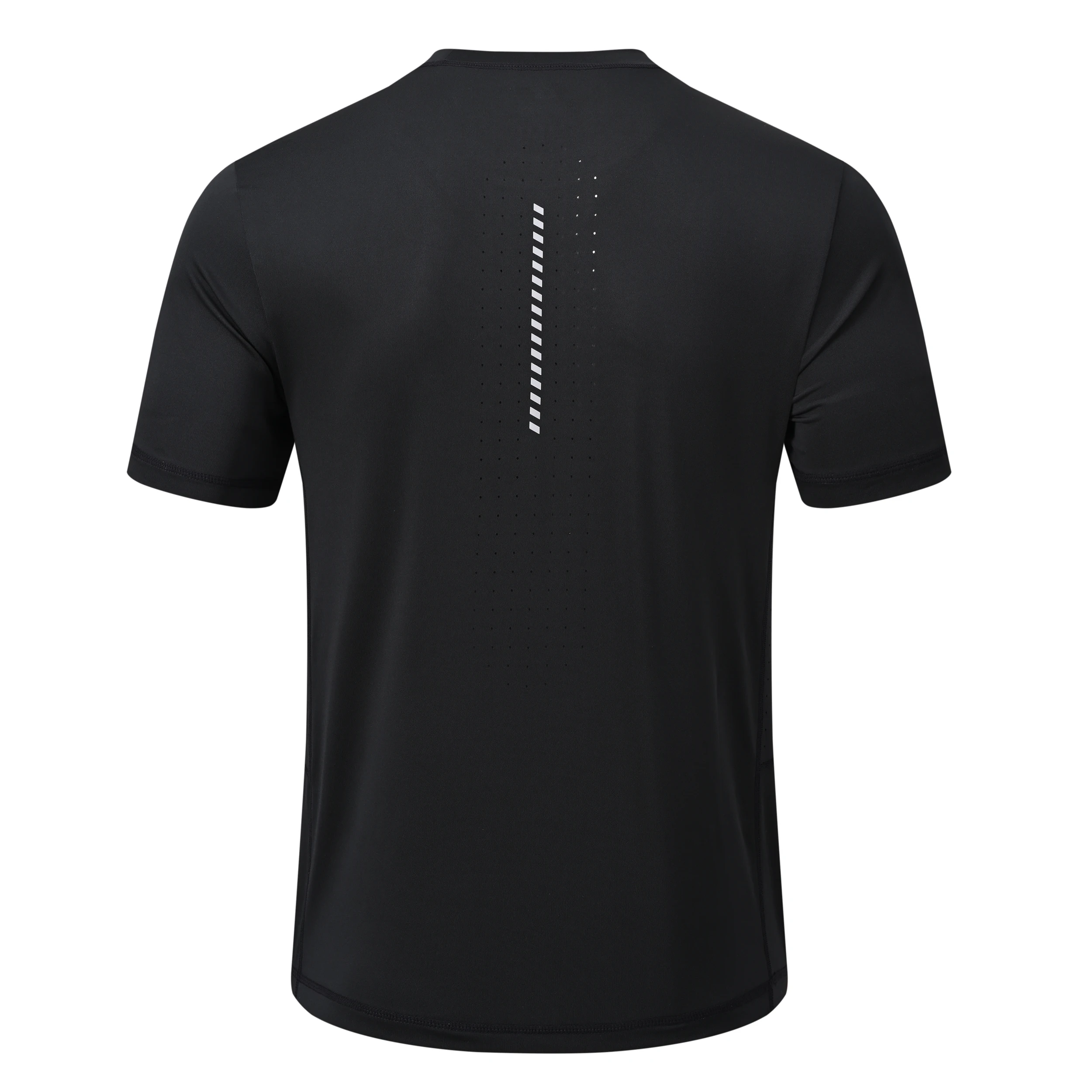 UPF 50+ Herren-Kurzarm-Sport- und Fitness-T-Shirt mit seitlichen atmungsaktiven Löchern für Fitnessstudio, Outdoor, Laufen, Sport, T-Shirt, Trainingsoberteile – Detail 19