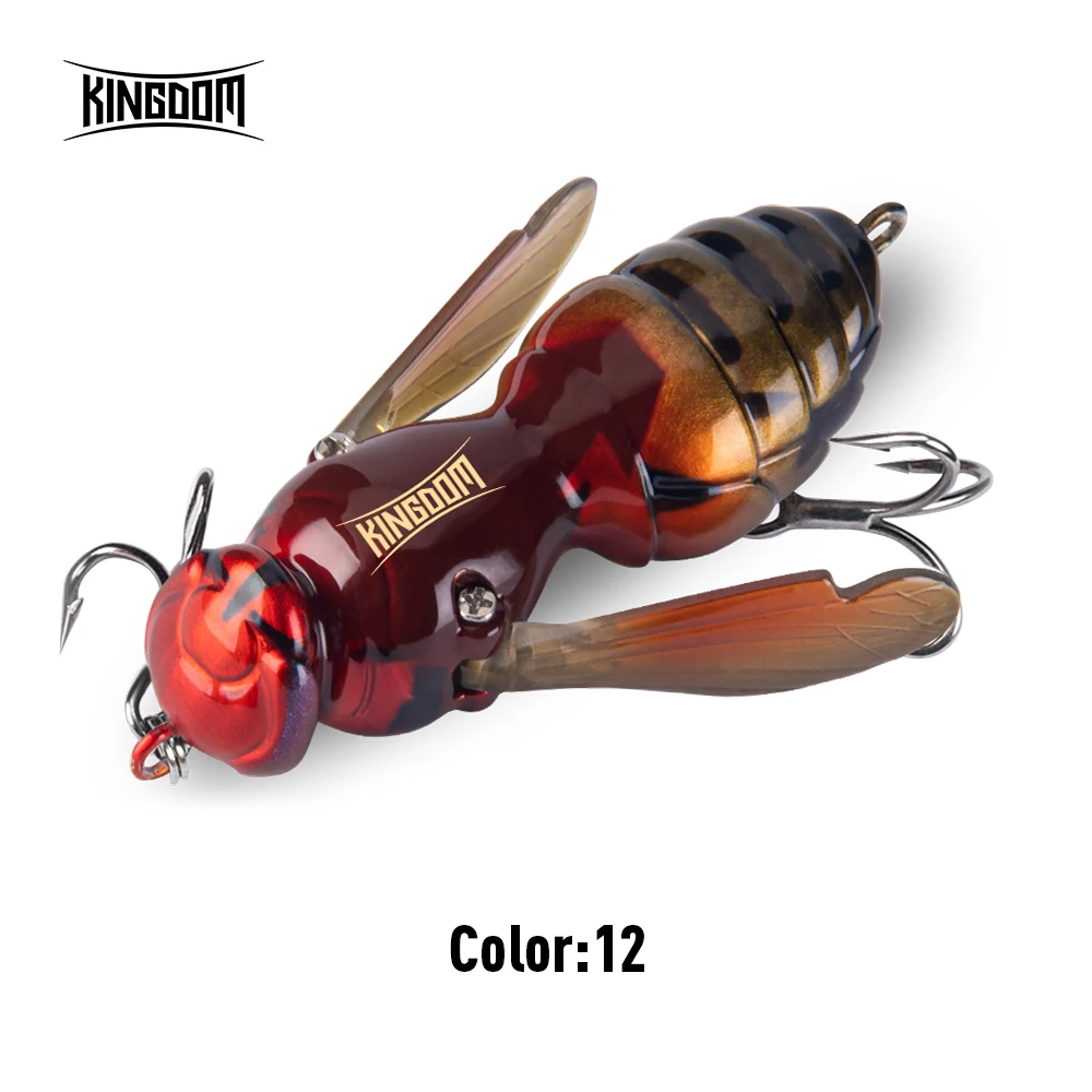 Leurre Kingdom Baits haute tentation guêpe crawl top eau basse pêche