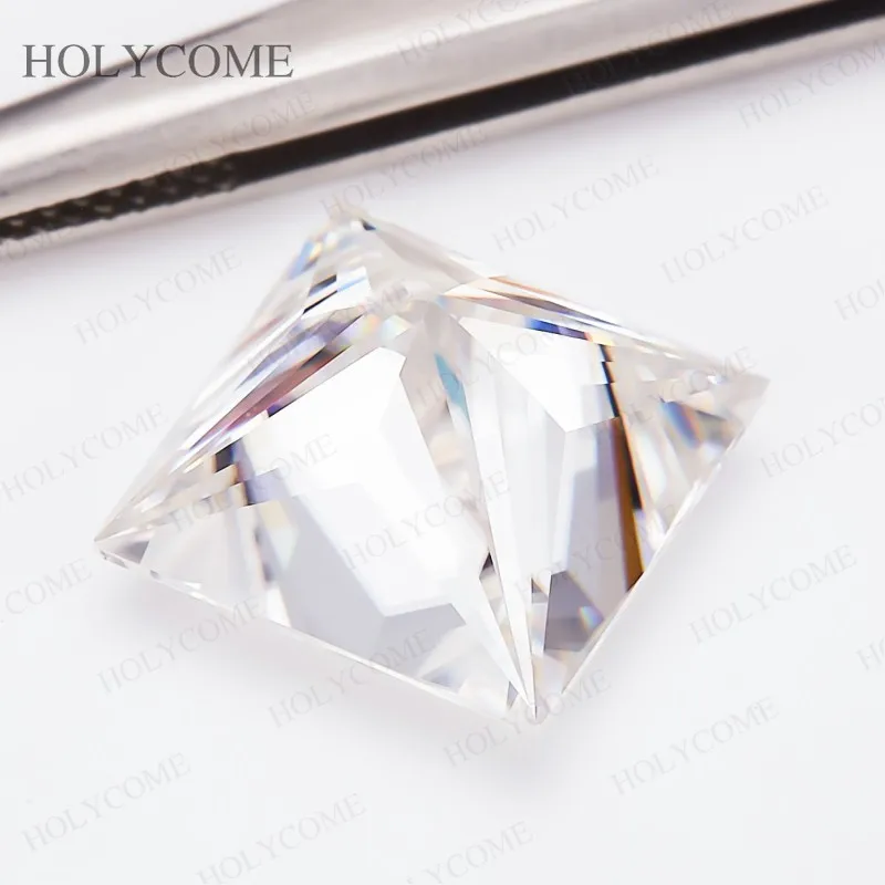 진짜 100% 모이사나이트 스톤 D 컬러 0.15-5ct 프린세스 컷 공장 도매 루스 젬스톤 고급 보석 제작 DIY 디자인