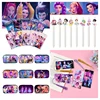 Kpop Demon Hunter Notebooks Kpop Huntrix Pen Pencil Case Bookmarks Stationery K Pop Demon Hunter Students Kids Gifts