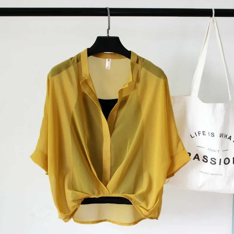 Chiffon Summer Two Piece Set Blouse for Women