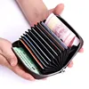 Cowhide Organ Card Case RFID Anti-theft Lady Card Holder Purse Men Card Case Multifunctional Zipper Small Short Wallet 3